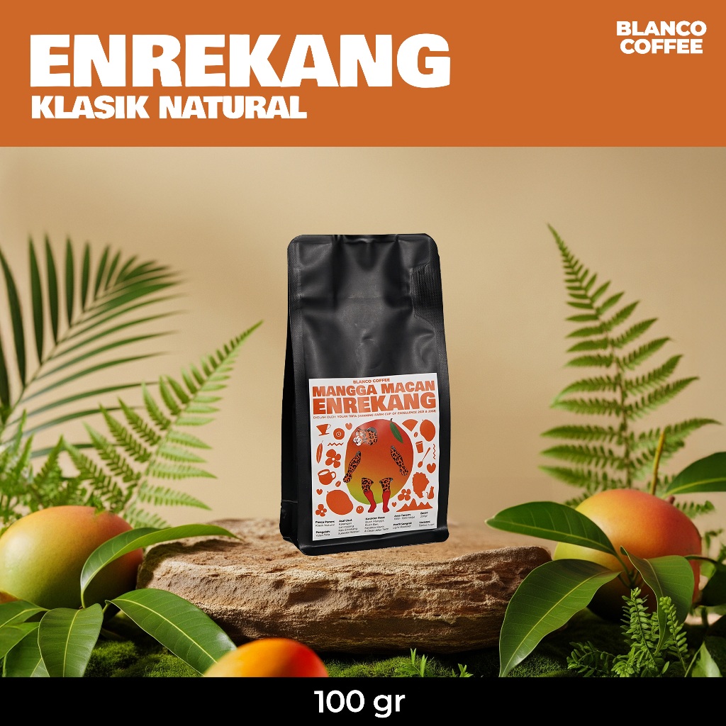 

Kopi Single Origin ENREKANG - KLASIK NATURAL - Filter Roast - Sulawesi Natural 100 GR - MANGGA MACAN