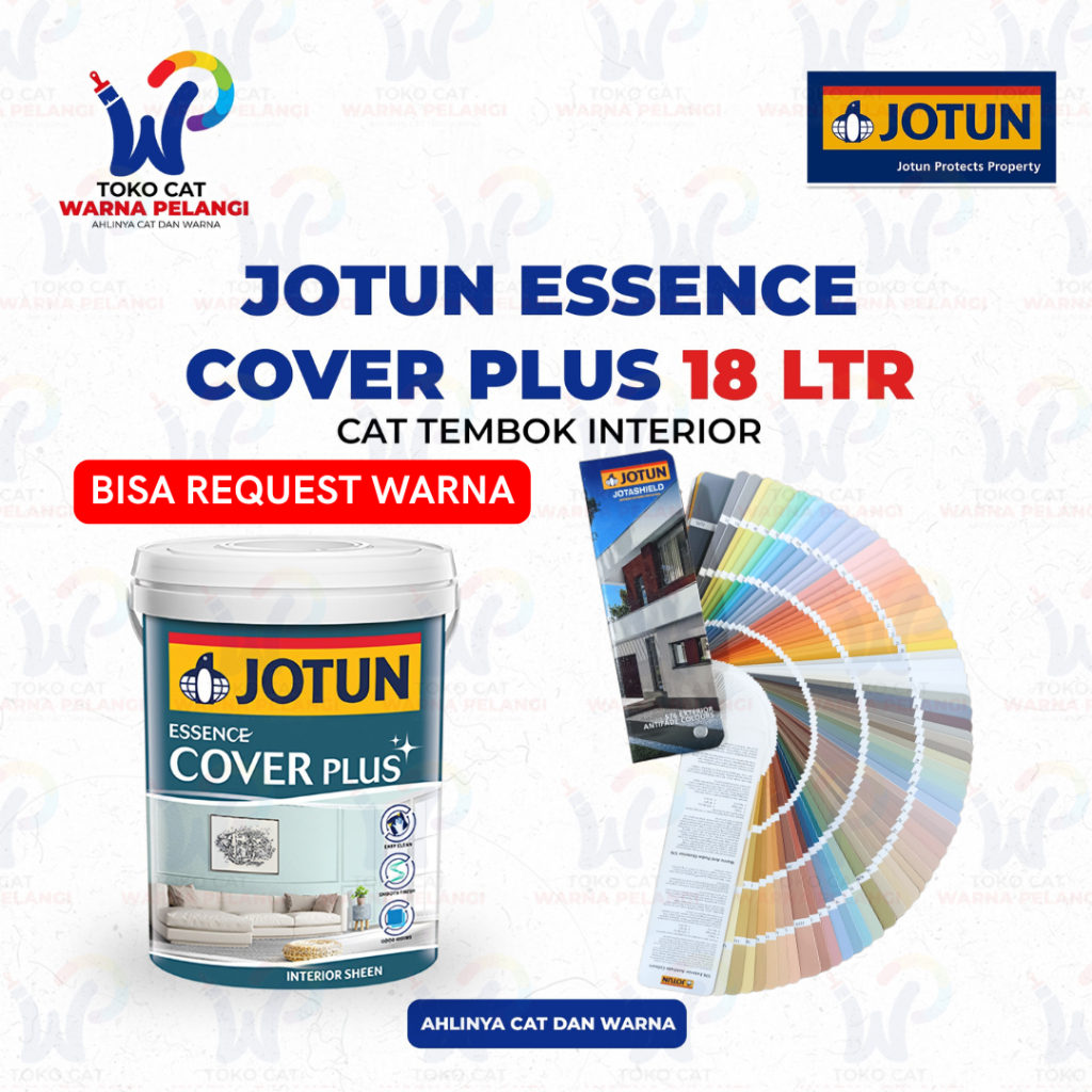 Cat Tembok Interior JOTUN Essence Cover Plus 18 Ltr | Cat Tinting Jotun Dinding Interior Jotun Semi 