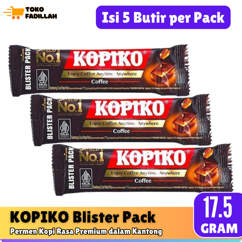 

KOPIKO Permen Kopi Blister Pack 17.5g (isi 5 pcs)