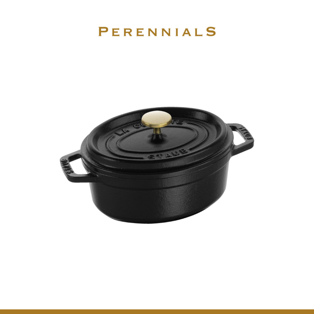 Panci Staub Cocotte 15 cm Black Oval