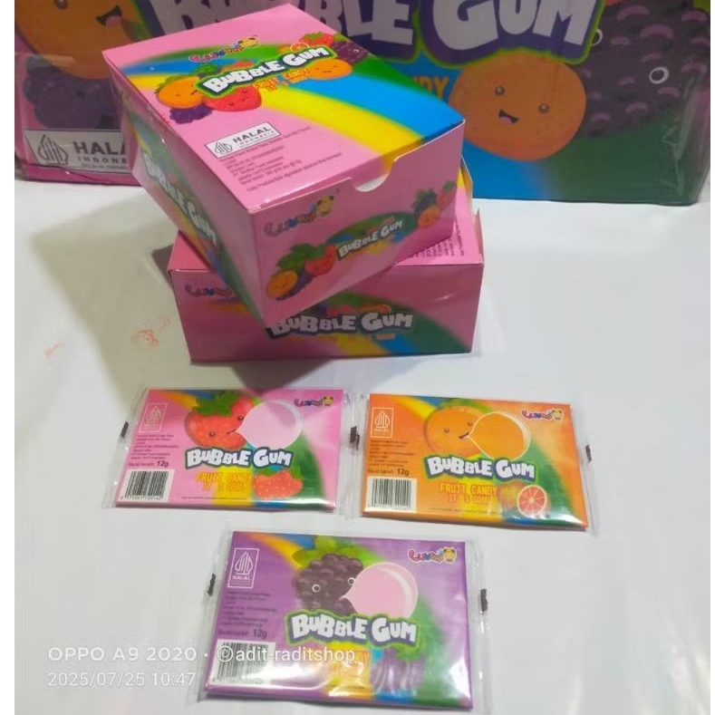 

Permen Lunak Amplop Bubble gum Candy Isi 30 Pcs