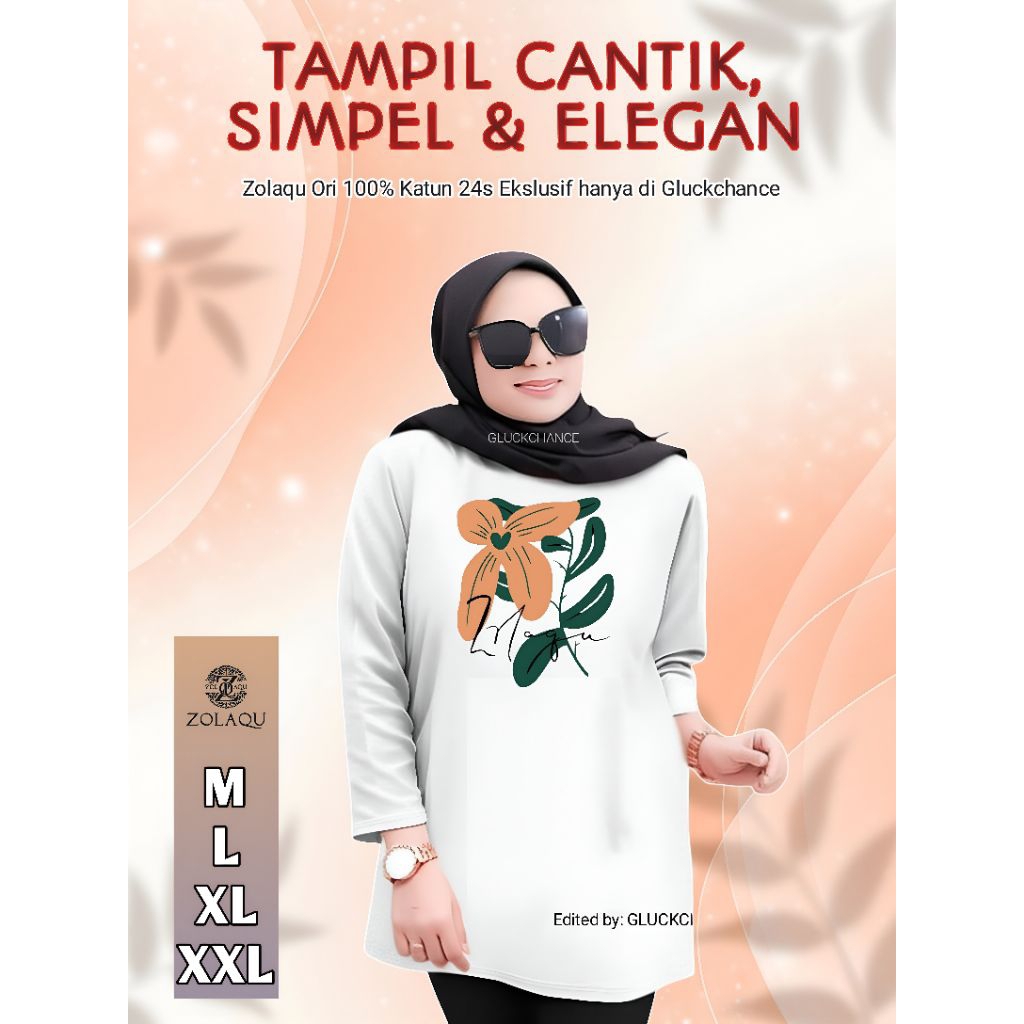 Kaos Putih Zolaqu Original 2025 Limited Edition Lengan Panjang Viral Katun 24s Jumbo Polos Oversize