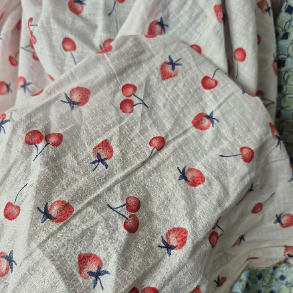 KAIN KATUN PARIS MOTIF SISA GARMENT - KAIN KATUN MOTIF HARGA/0,5M