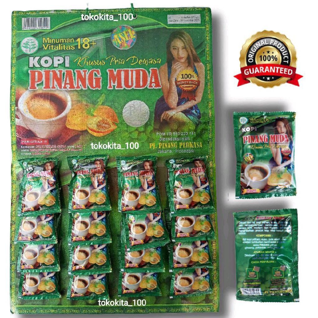 

16 BUNGKUS KOPI REMPAH BUAH PINANG GARANSI 100% ASLINYA