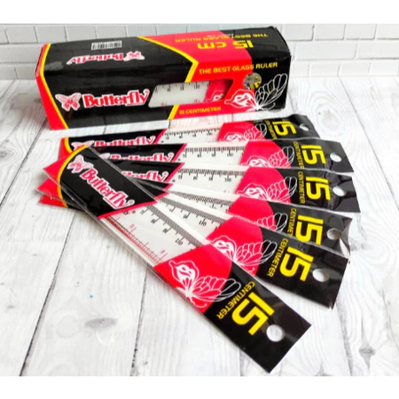 

Butterfly - Penggaris Mika Plastik 15 cm