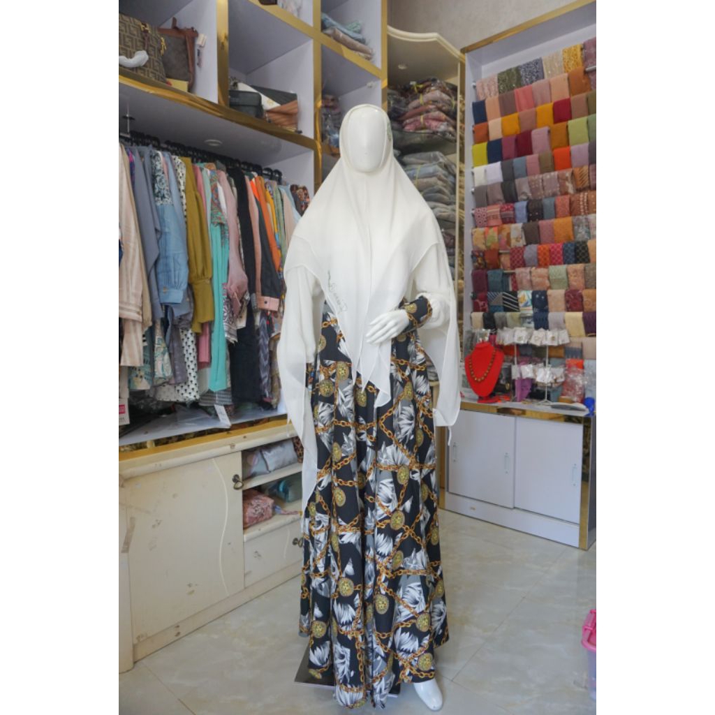 READY - Gamis Syari Premium by Fazza - Gamis Syari busui cerutty