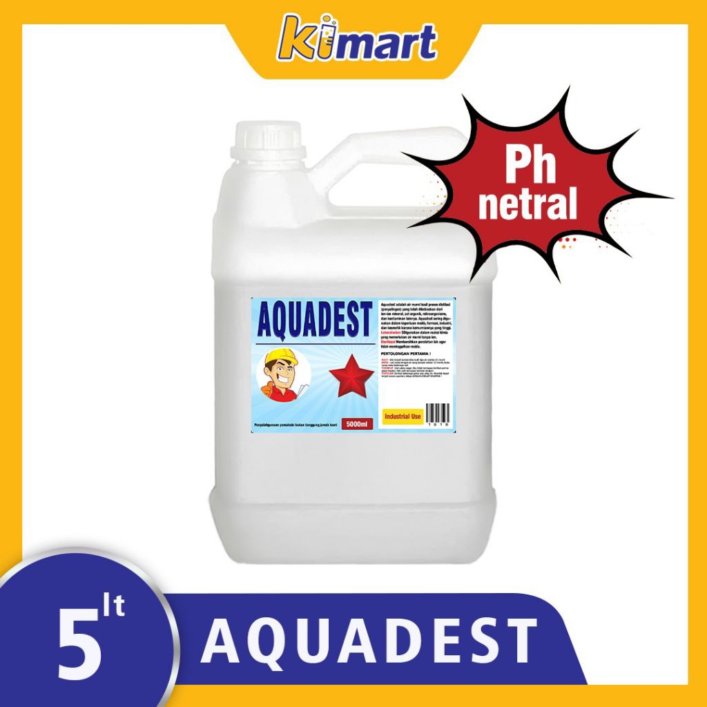 Aquades/air suling 5ltr
