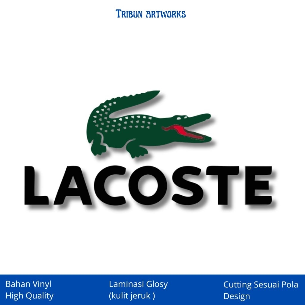 

Sticker Brand Vinyl Sticker Logo Sticker Casual Sticker Laptop Lacoste