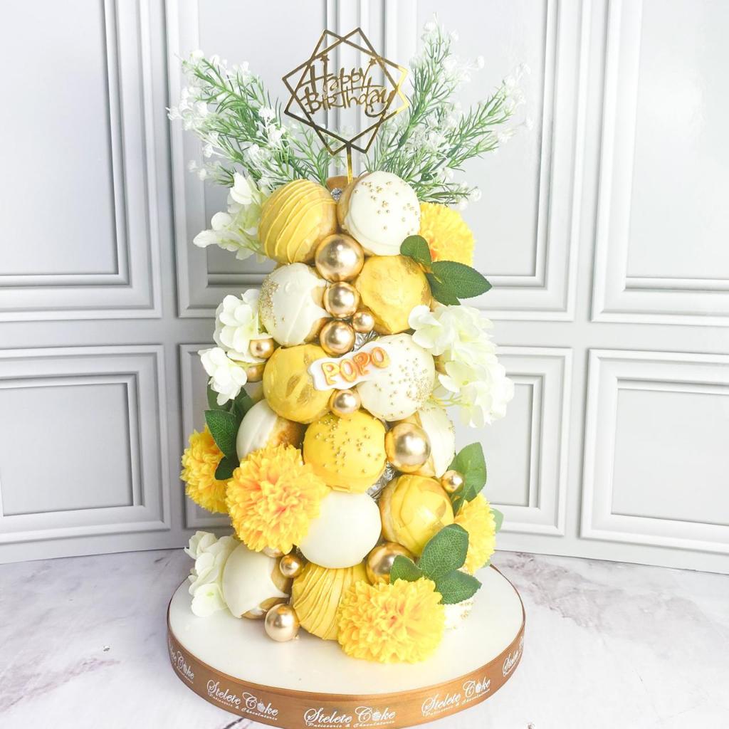 

Donat Ulang tahun/Donat Tower Flower Yellow/Donat Tower Birthday Jakarta