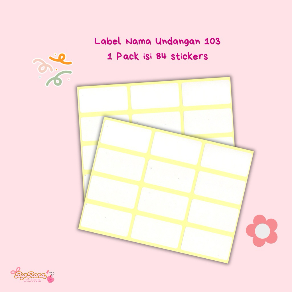 

Label nama undangan 103