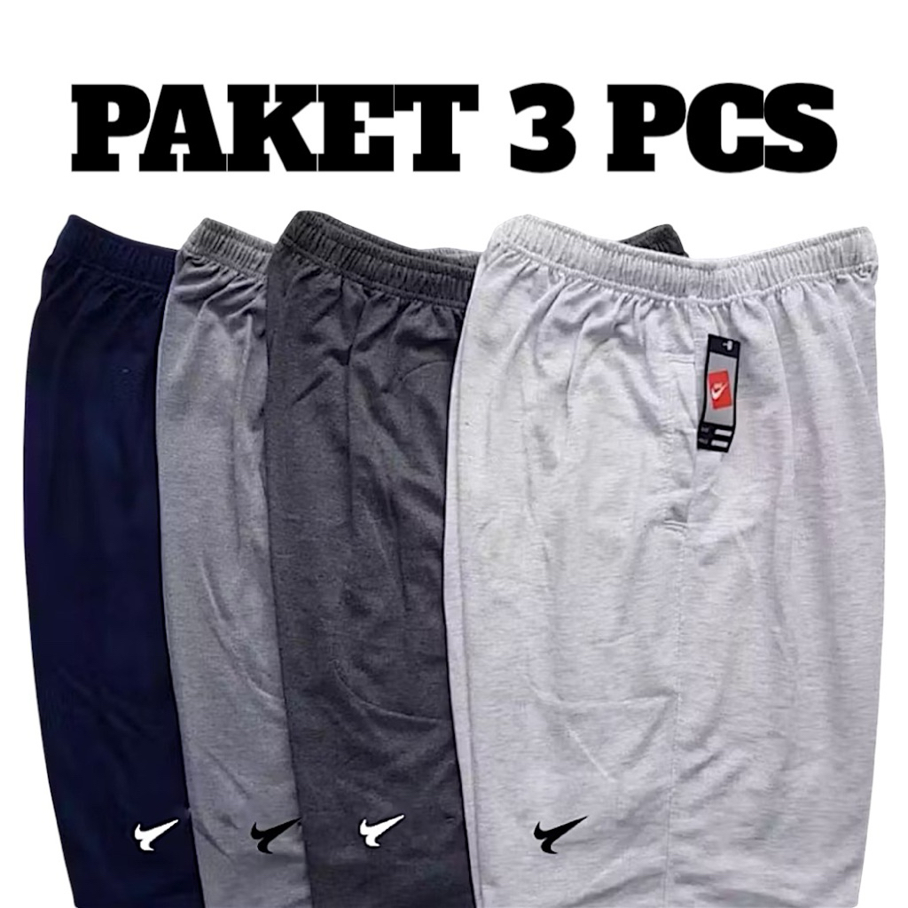 Paket 3 Celana Pendek kolor Pria Cowok Ukuran M L XL XXL Celana Sport Pria Jumbo