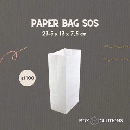 

[isi 25] Paper Bag Makanan / Paper Bag Makanan Polos Putih