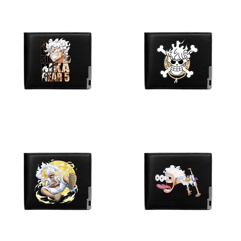 Dompet wallet luffy gear 5 / dompet anime one piece/ dompet hitam anime