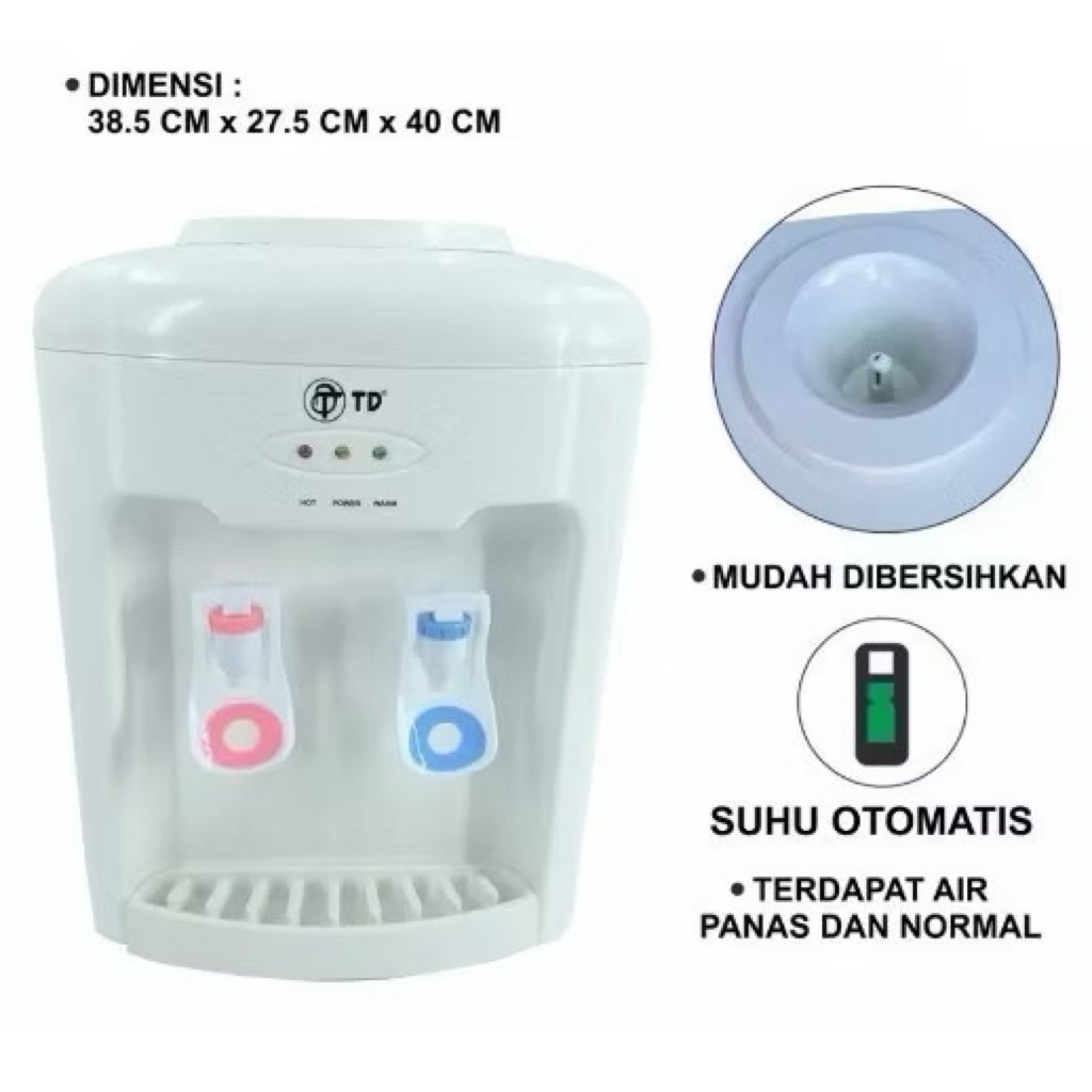 DISPENSER AIR GALON TD TWINDOG TD-377 PANAS & NORMAL