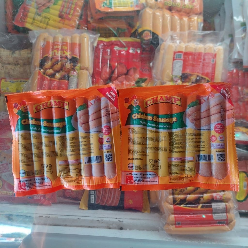 

Sosis champ isi 15 biji/sosis champ/ sosis enak/sosis ayam