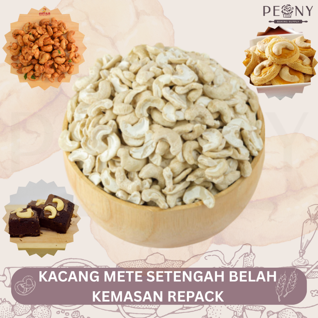 

KACANG METE SETENGAH BELAH 1 KG, 500 GR, 250 GR/KACANG METE KEMASAN REPACK