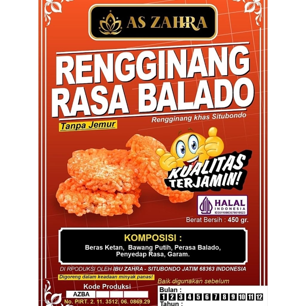 

Rengginang Balado