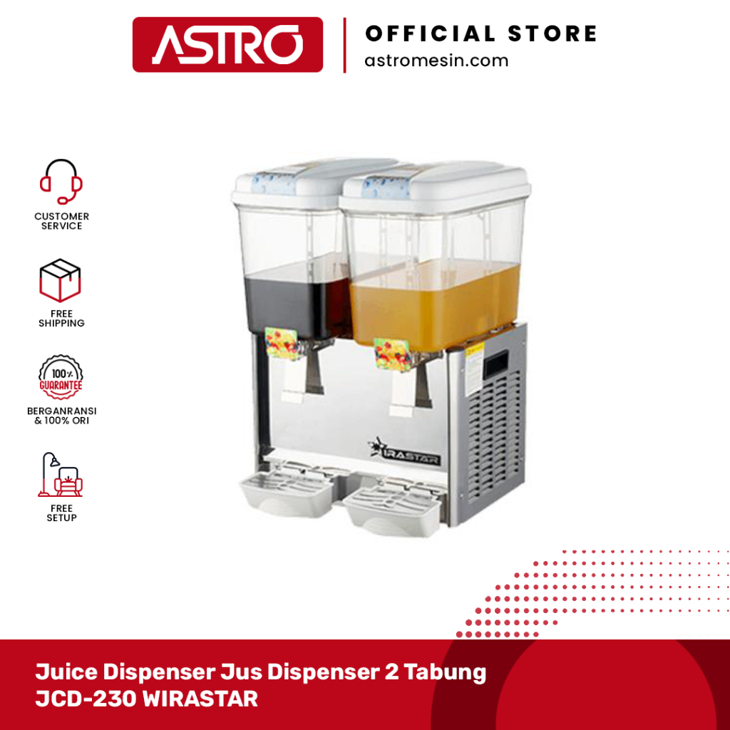Juice Dispenser Jus Dispenser 2 Tabung JCD-230 WIRASTAR