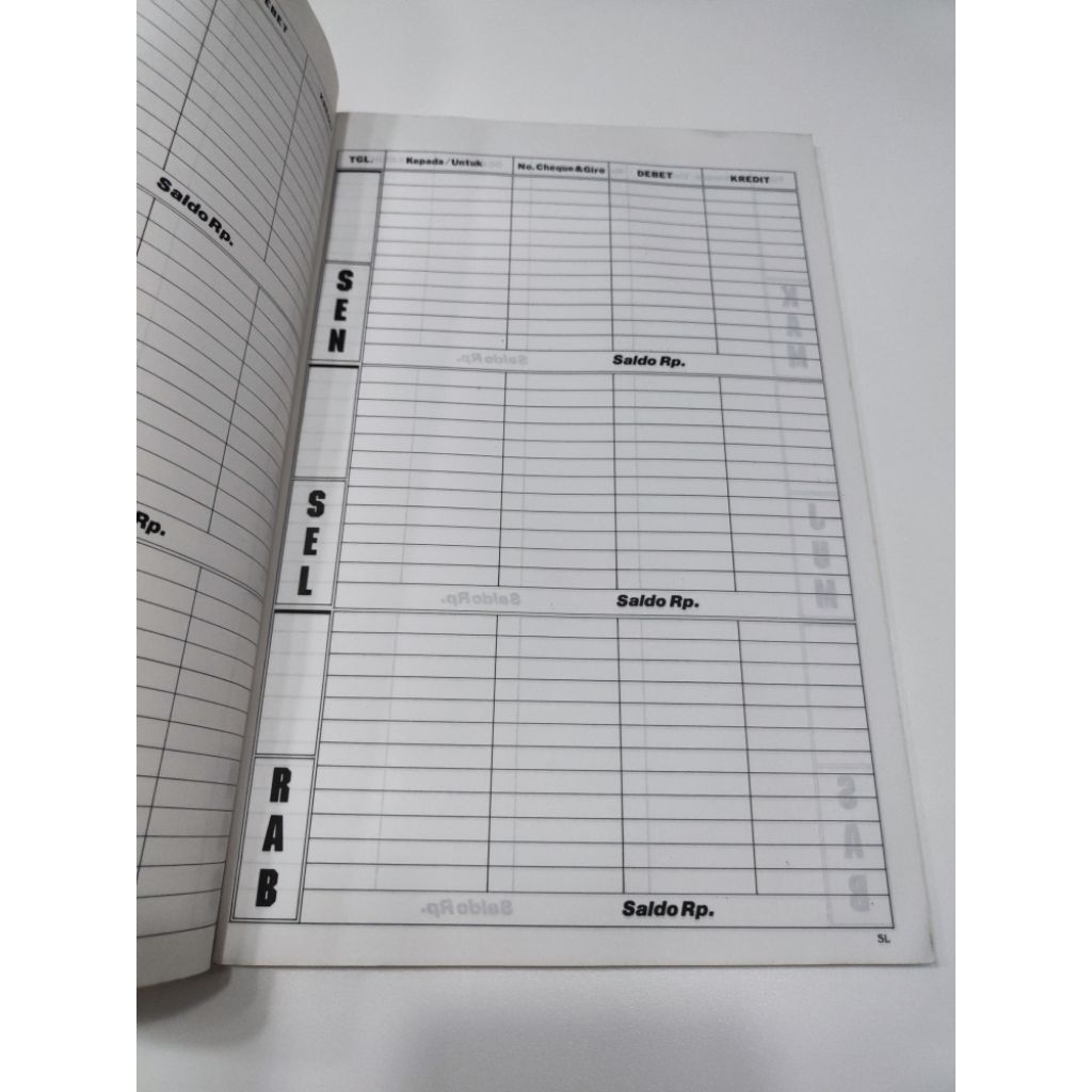 

Agenda Saldo Bank ukuran folio