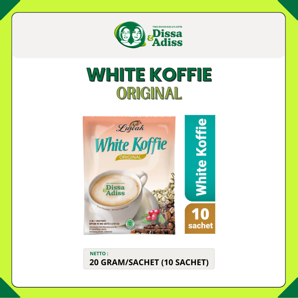 

LUWAK WHITE KOFFIE/COFFEE 1 Renceng (10pcs) - Tobaqdissa