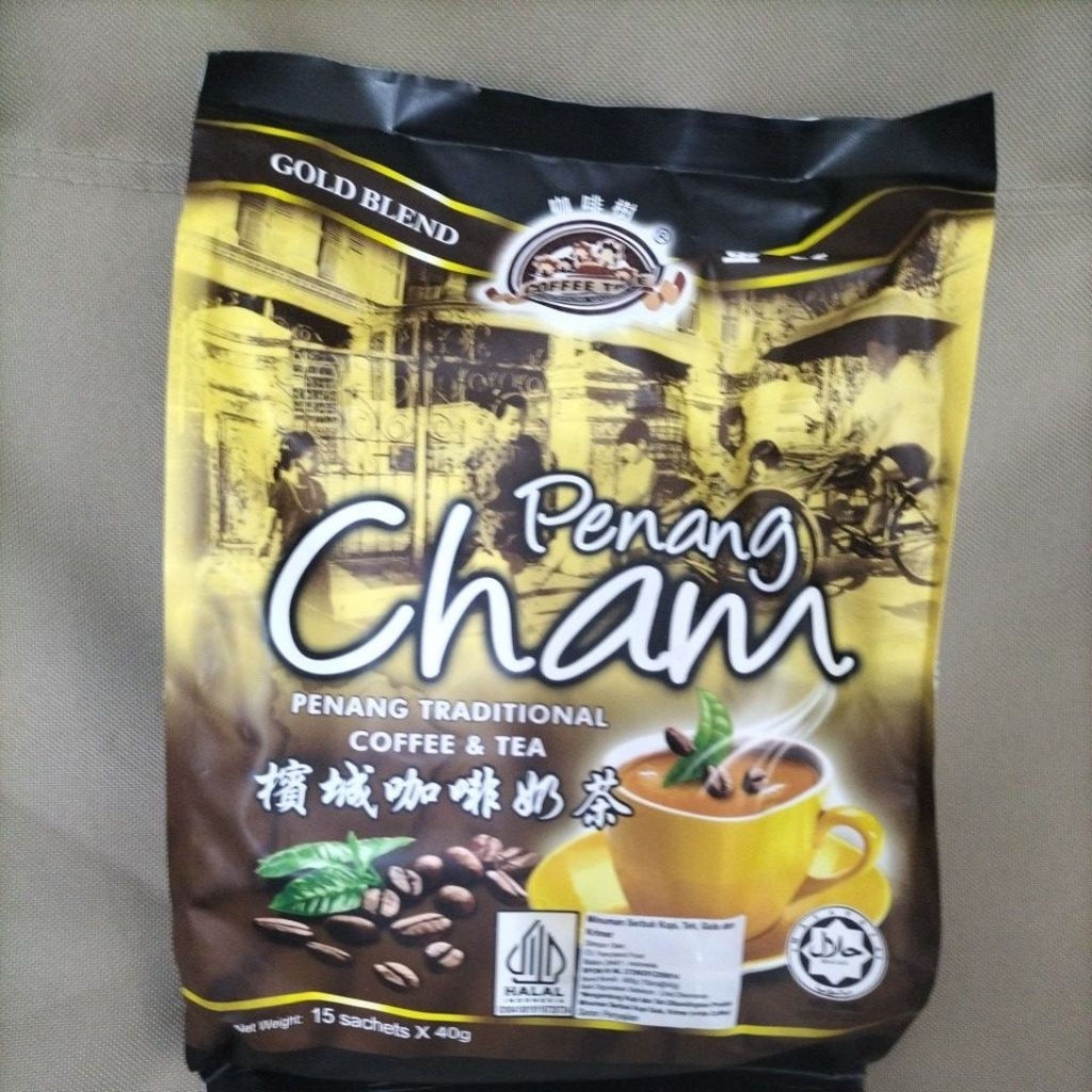 

Coffee teh Cham Penang isi 15bungkusx40gr