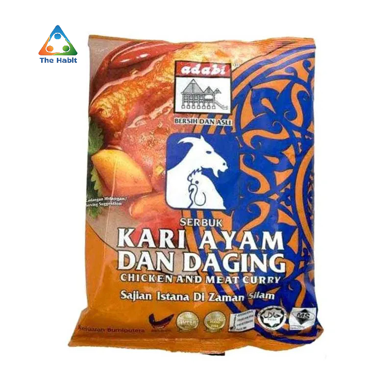 

(The Habit) ADABI Bumbu Kari Ayam & Daging [250 g/ Sachet]