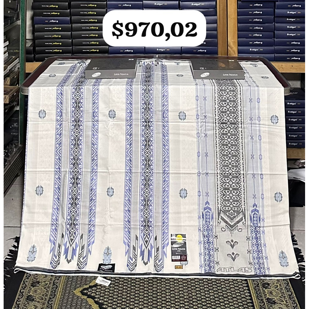 SARUNG ATLAS SUPER PREMIUM$970 FULL SONGKET TOMBUL