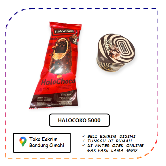 

Eskrim Halocoko Halo Choco Joy Cup Cokelat