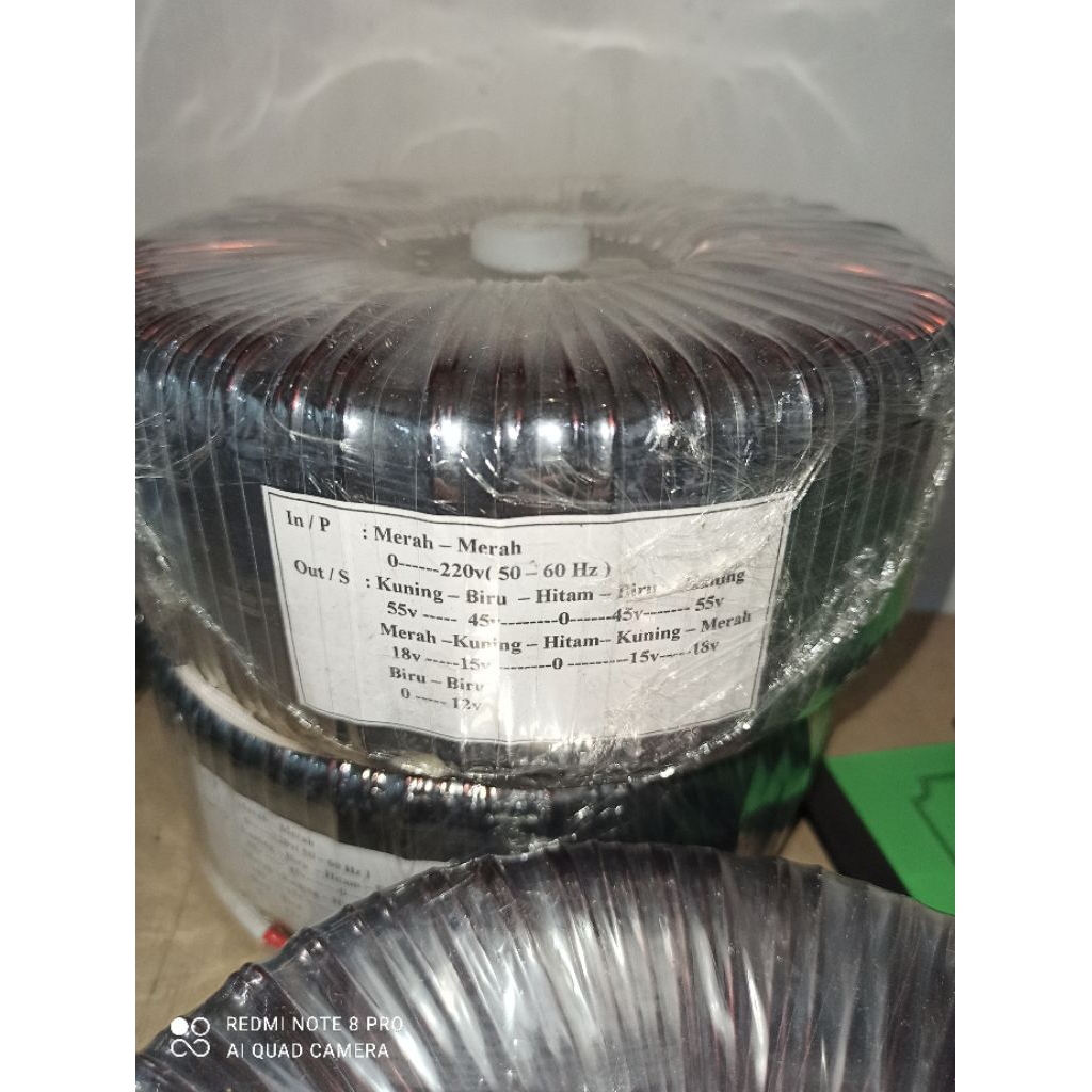 trafo toroid donat 20a ct55v - 45v spek (3u)