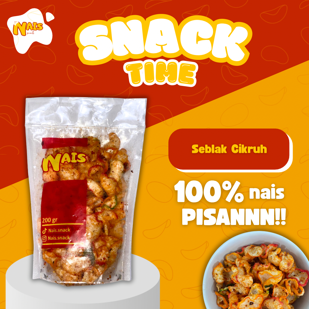 

Nais Snack - Seblak Premium Pedas Cikruh 200gr