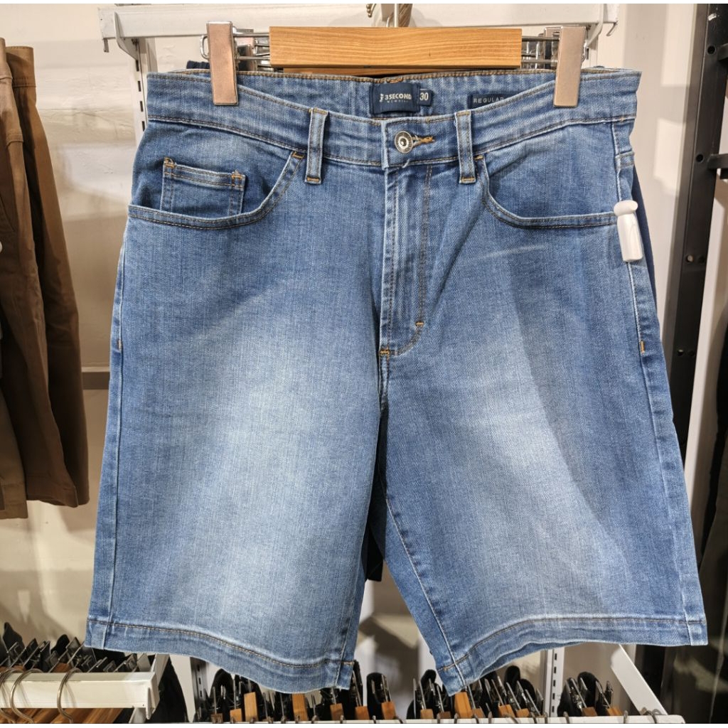 3Second Celana Jeans Pendek Pria Regular Fit 010425 Original