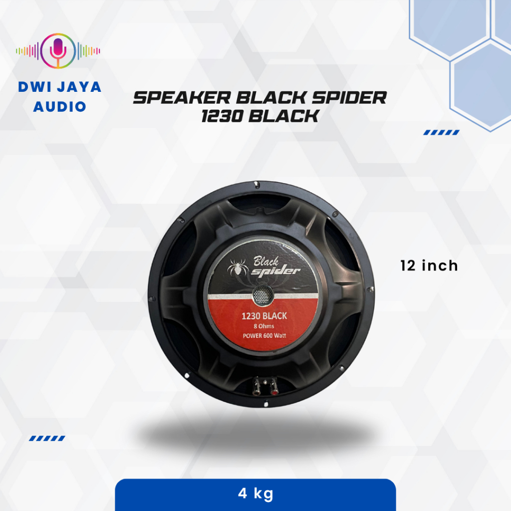 Speaker Black Spider 1230 Black | Spiker 12 inch