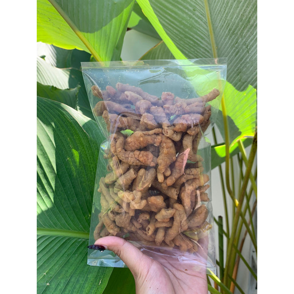 

Snack Termurah Usus Krispy Original dan Pedas