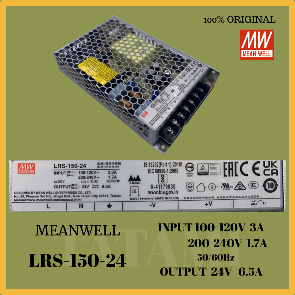 POWER SUPPLY MEANWELL LRS-150-24 LRS 150 24