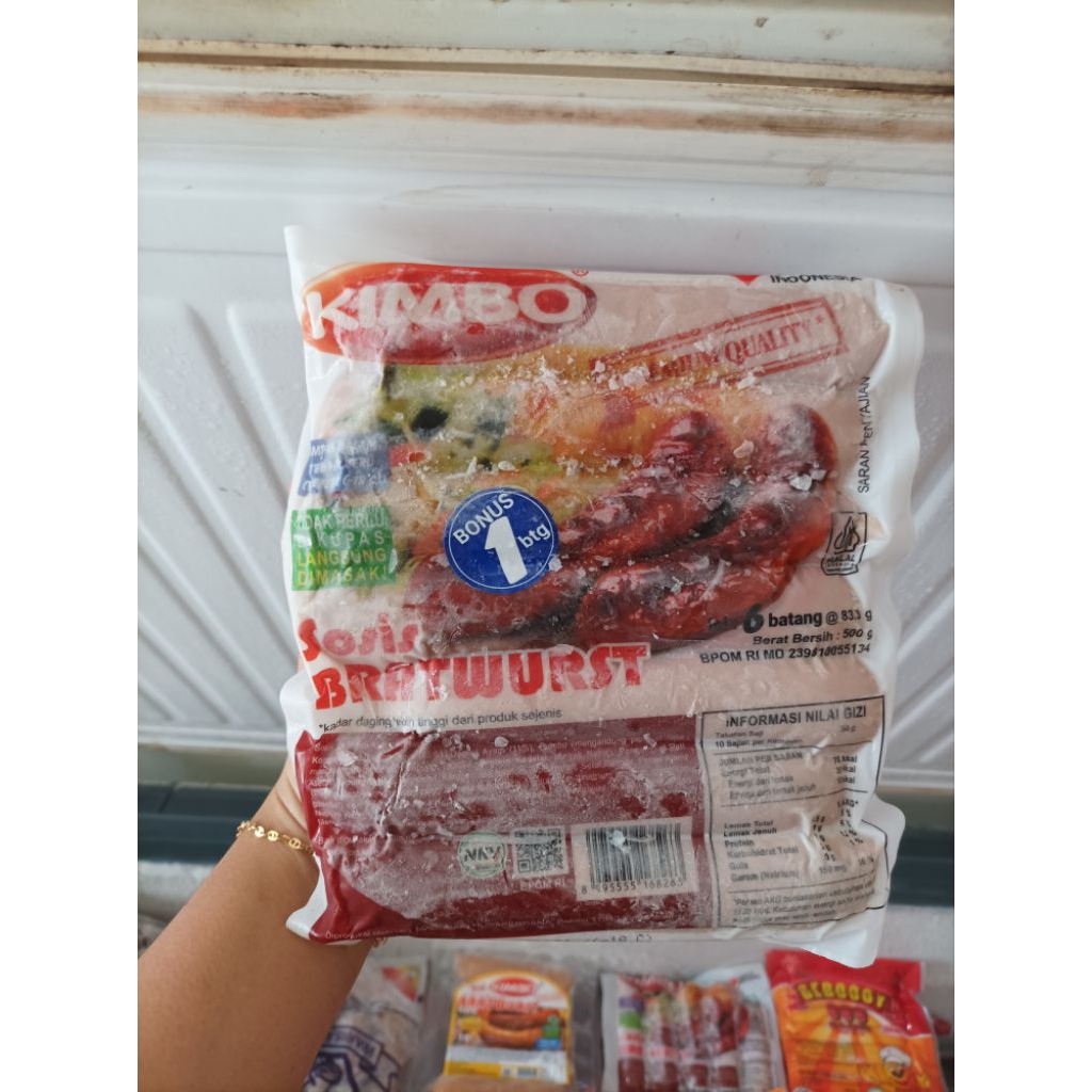 

Kimbo Sosis Bratwurst Isi 6+1