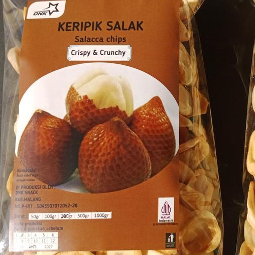 

Keripik Bauh Salak Kemasan Isi 200Gram Kripik Buah Asli Malang Manis Gurih Renyah Enak