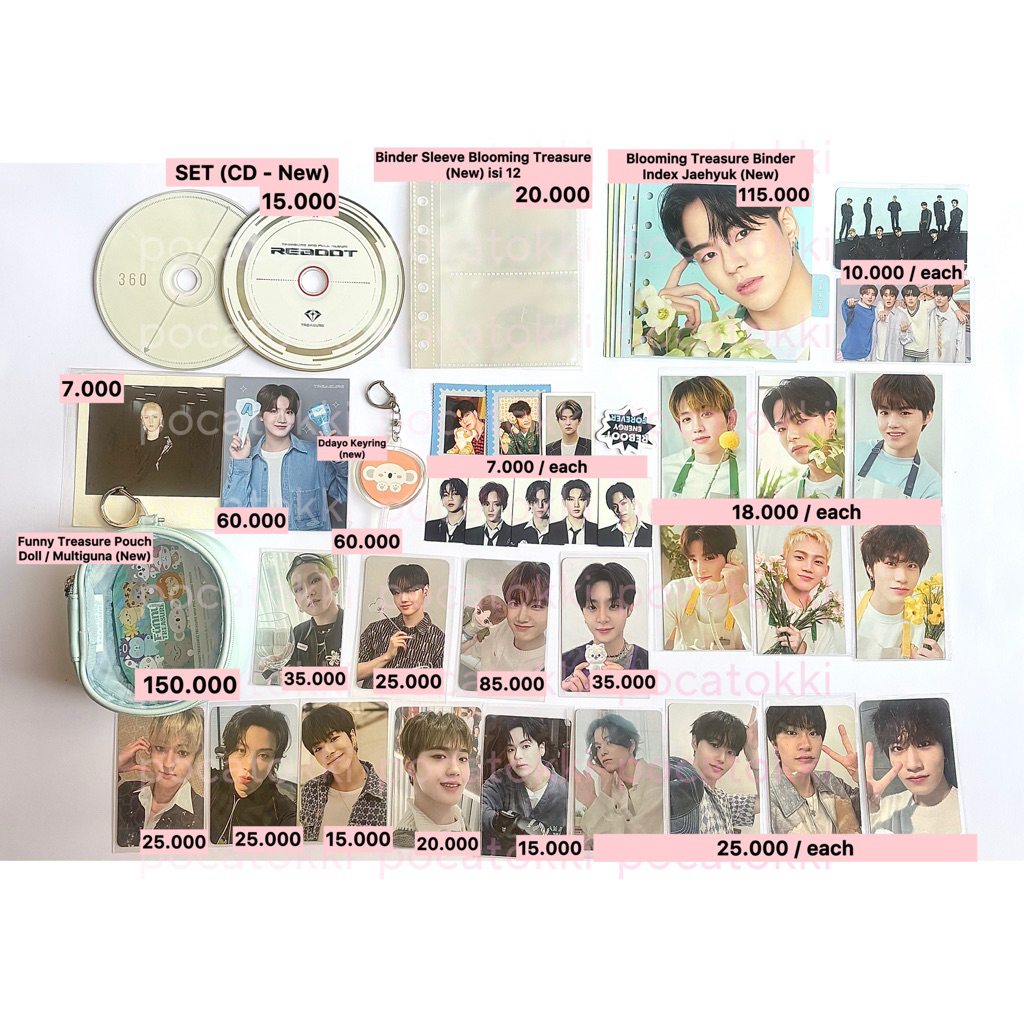 AAB TREASURE WTS DDAYO KEYCHAIN FUNNY TREASURE DOLL POUCH REBOOT ID PARK JIHOON LIGHTSTICK INSADONG 