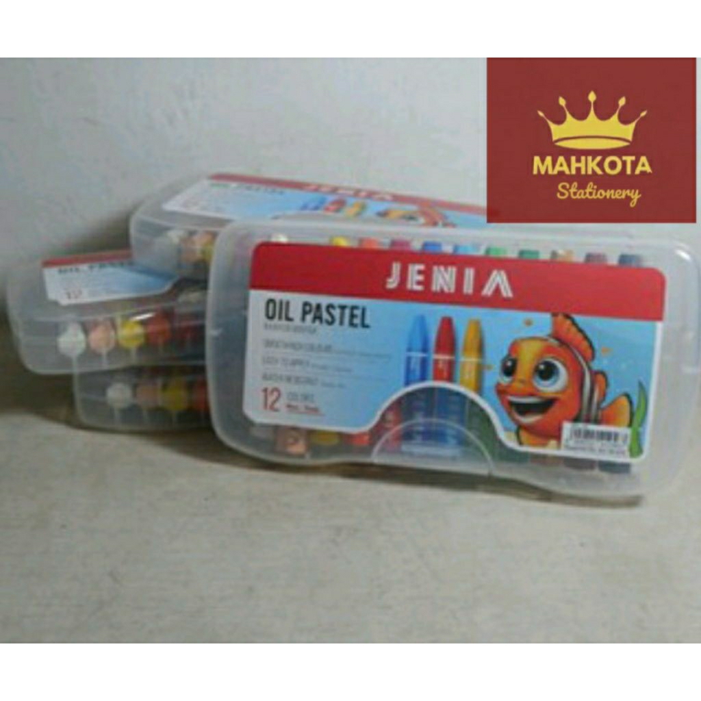 

Oil Pastel Crayon JENIA 12 W/Krayon Minyak Jenia 12 Warna
