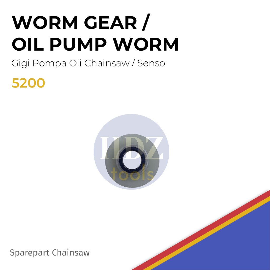 Worm Gear Oil Pump Worm Gigi Pompa Oli Mesin Gergaji Rantai Chainsaw 5200