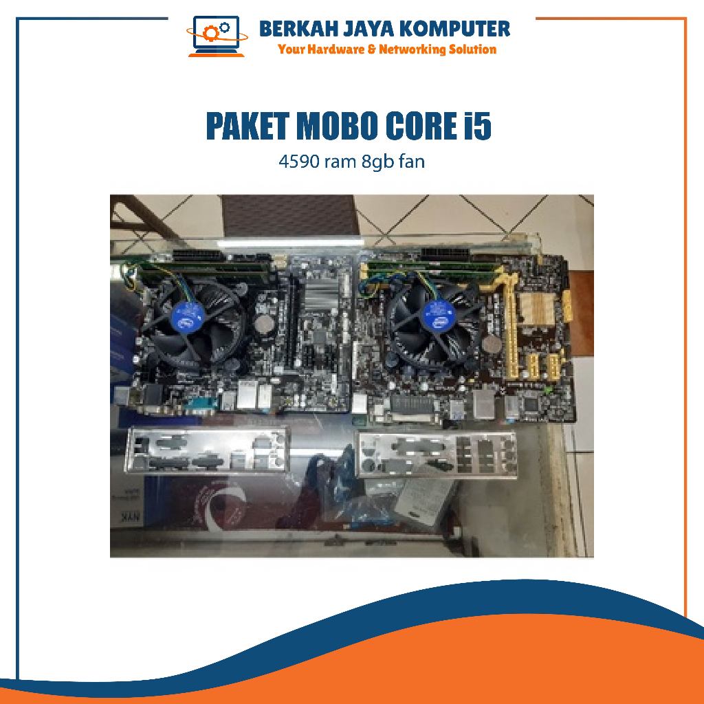 paket mobo core i5 4590 ram 8gb fan