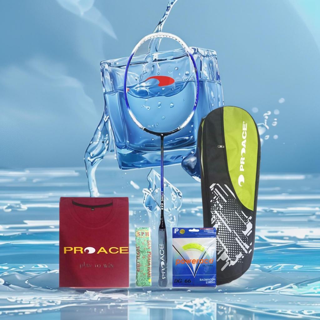 Raket Badminton ProAce Sting 668 Bonus Komplit Raket ProAce Sting 668
