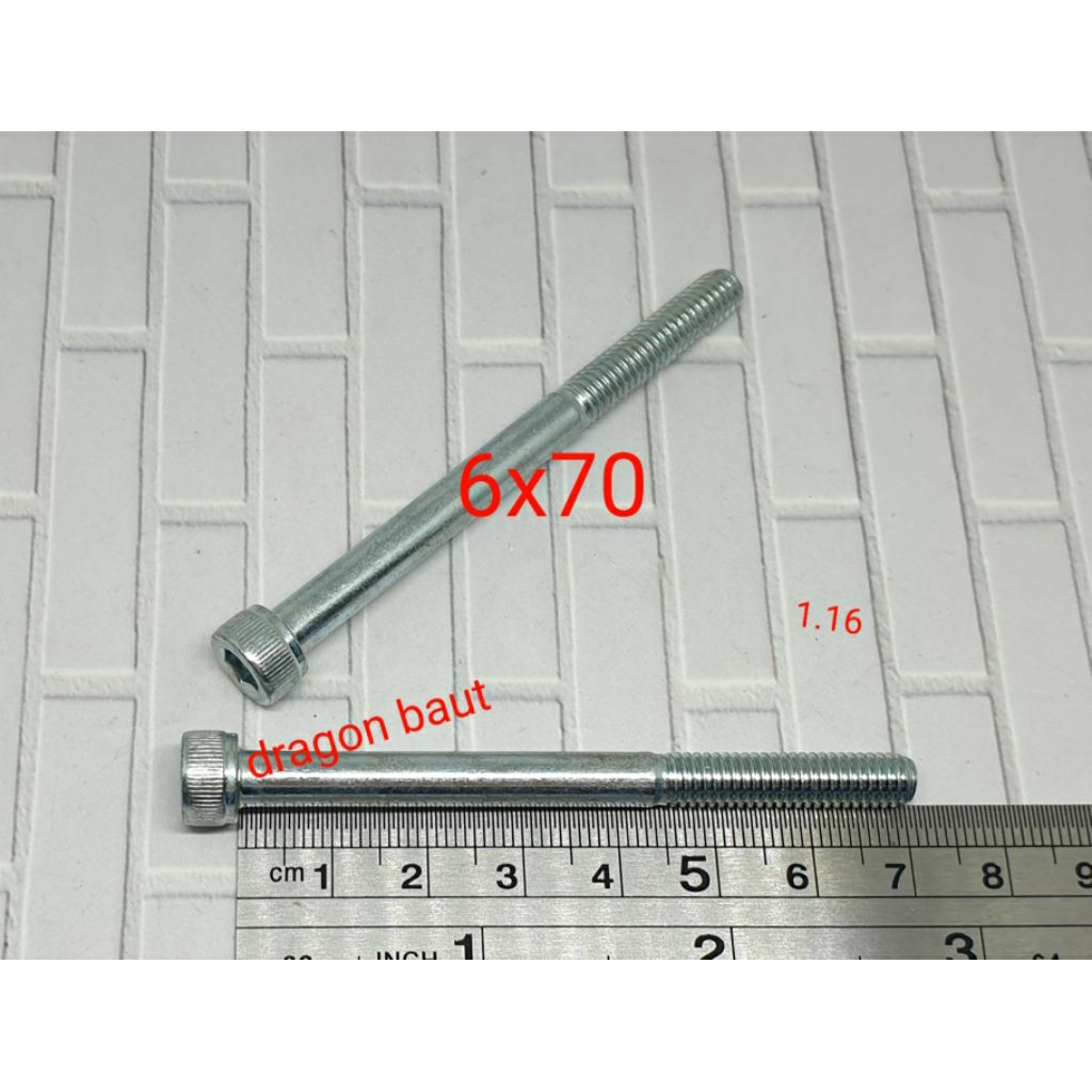 baut L5 (m6) x 7cm (baut 10)