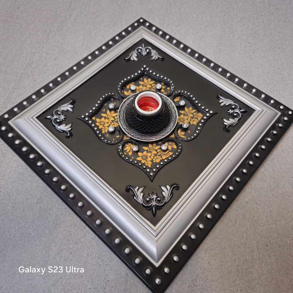 Fiting Hias Besar Bintang Ornamen Plafon PVC 30cm./ fitting 30CM