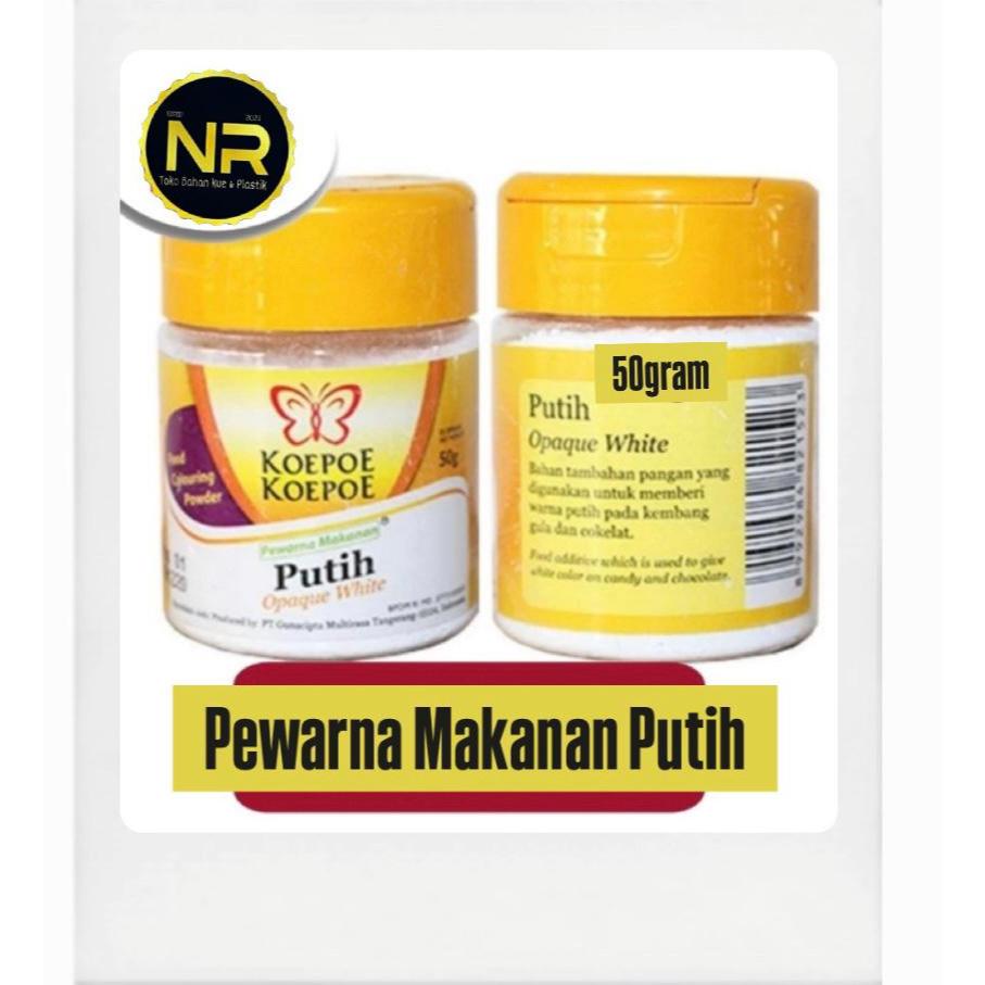 

Pewarna Makanan Putih 50gram/Pewarna makanan putih koepoe-koepoe/Opaque white/