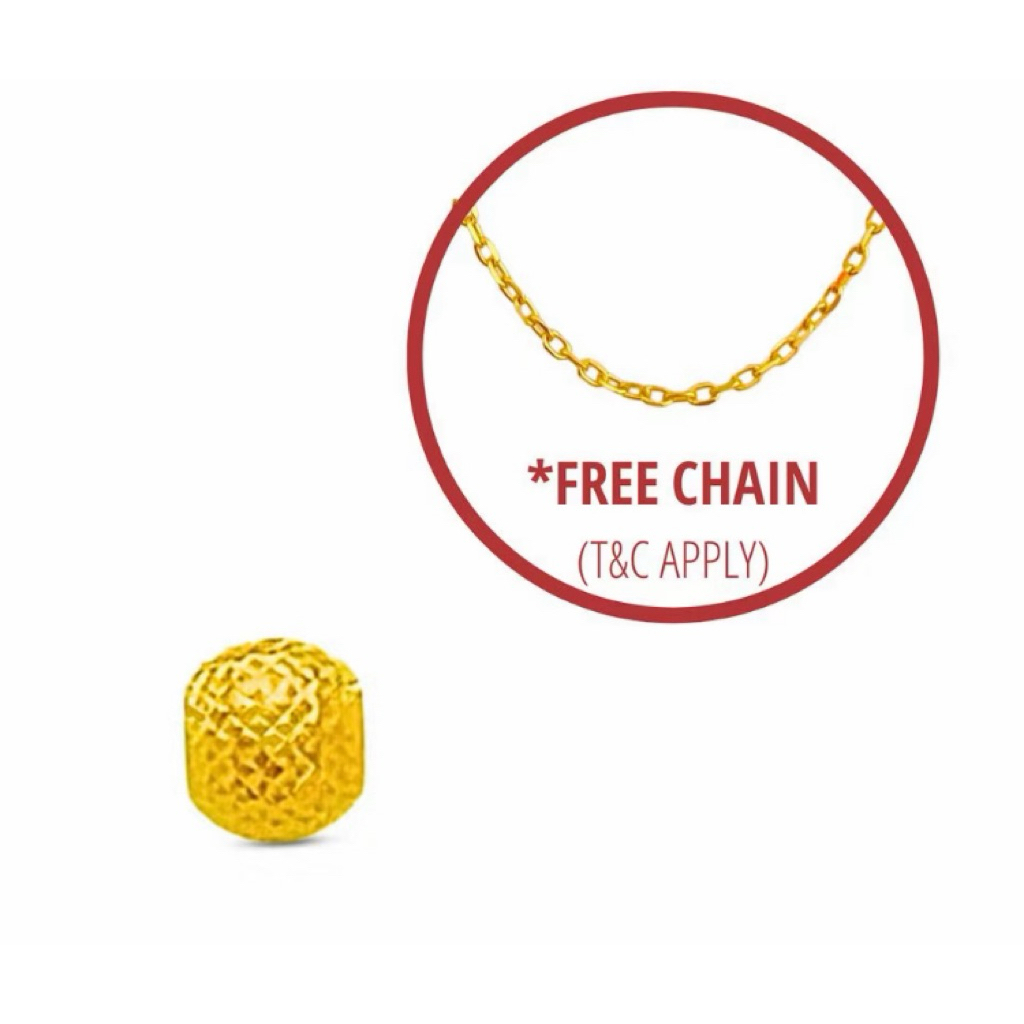 liontin emas 999 bonus free rantai silver