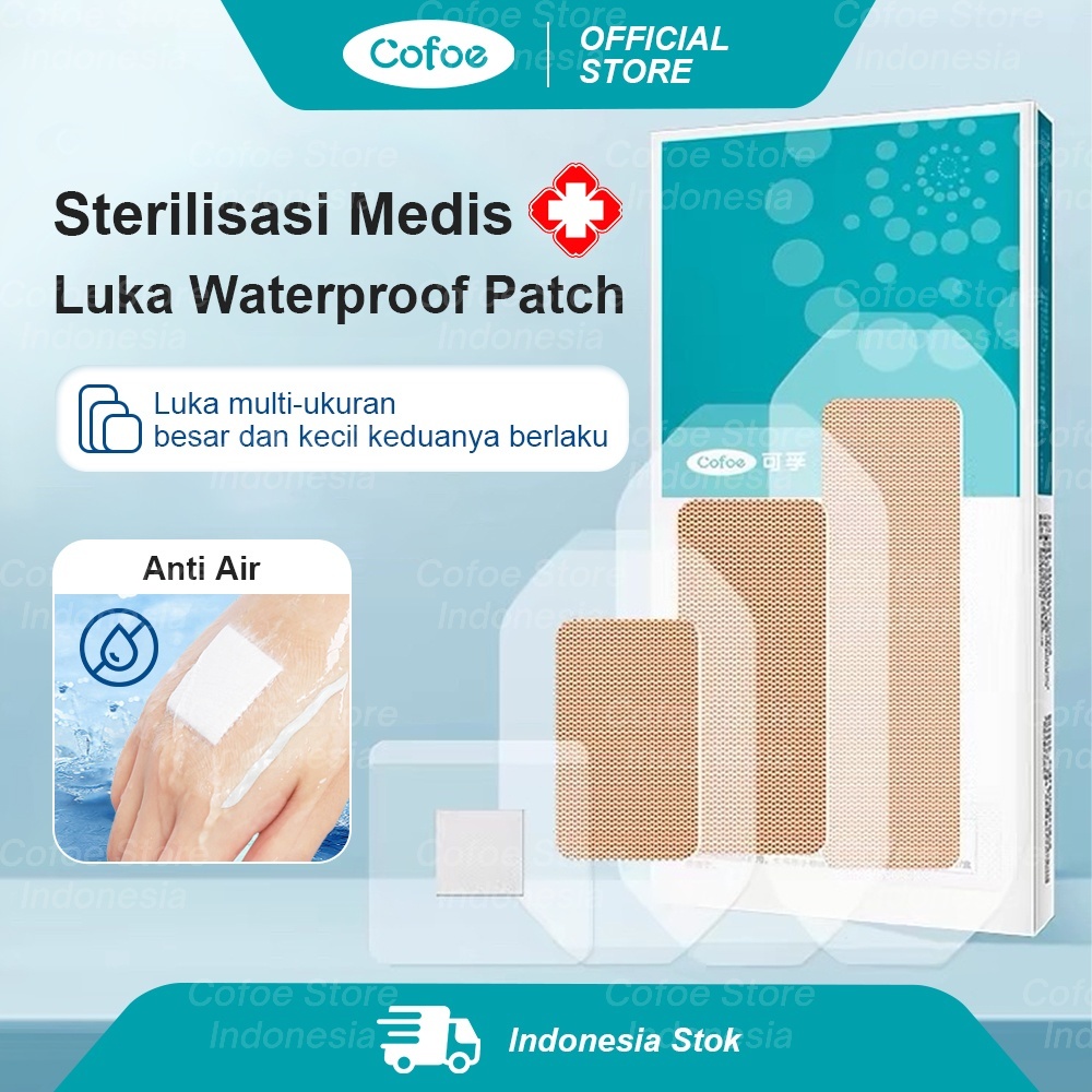 Cofoe Plester Cesar Sesar Anti Air Perban Plester Penutup Luka Operasi Caesar Plaster Transparan