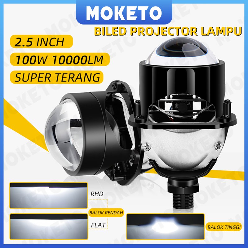 COMBO Paket Lengkap Projector Hemat BILED AES Turbo Gen 3 100 Watt Original 10000LM