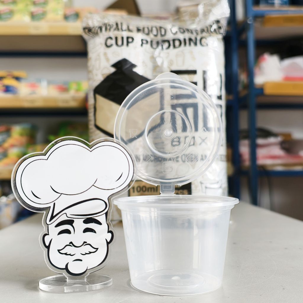 Sumo Cup Puding 100Ml / Cup Puding + Tutup 100Ml / Tempat Puding 100Ml (50Pcs)