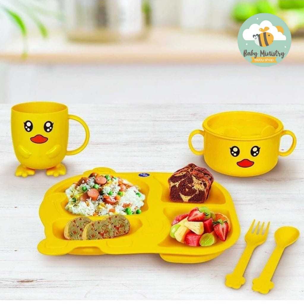 BABY SAFE FEEDING SET RABBIT (FS606) (FS609) (FSD01) (FS610) / ALAT MAKAN BAYI/ TEMPAT MAKAN SET/ FE