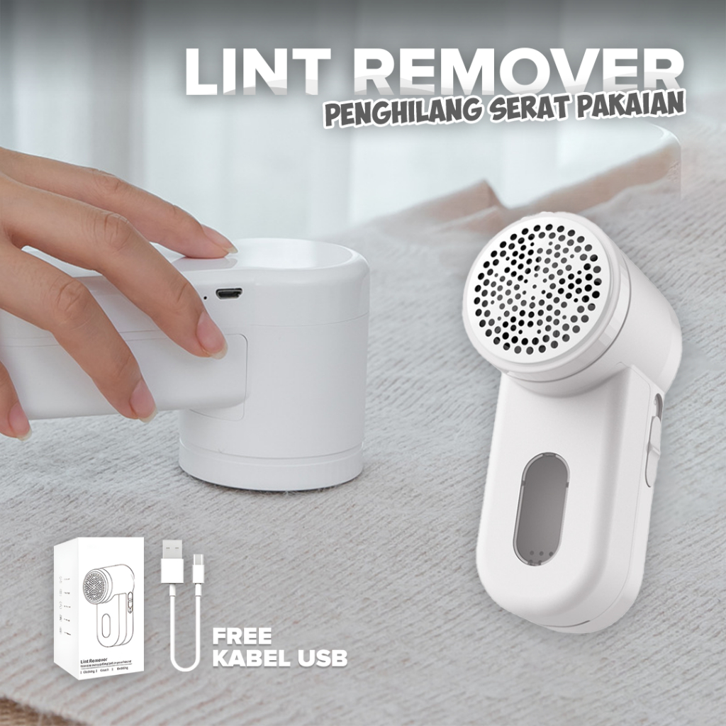 

RAGASI_S - PORTABLE ELECTRIC LINT REMOVER HAIR BALL TRIMMER 6 BLADE USB